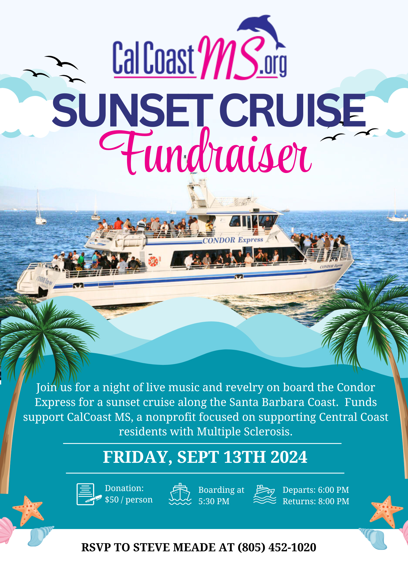 CalCoast MS Annual Cruise Fundraiser 2024